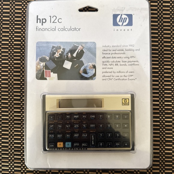 HP Other - Hewlett Packard HP 12C Financial Calculator Real Estate Finance Vintage